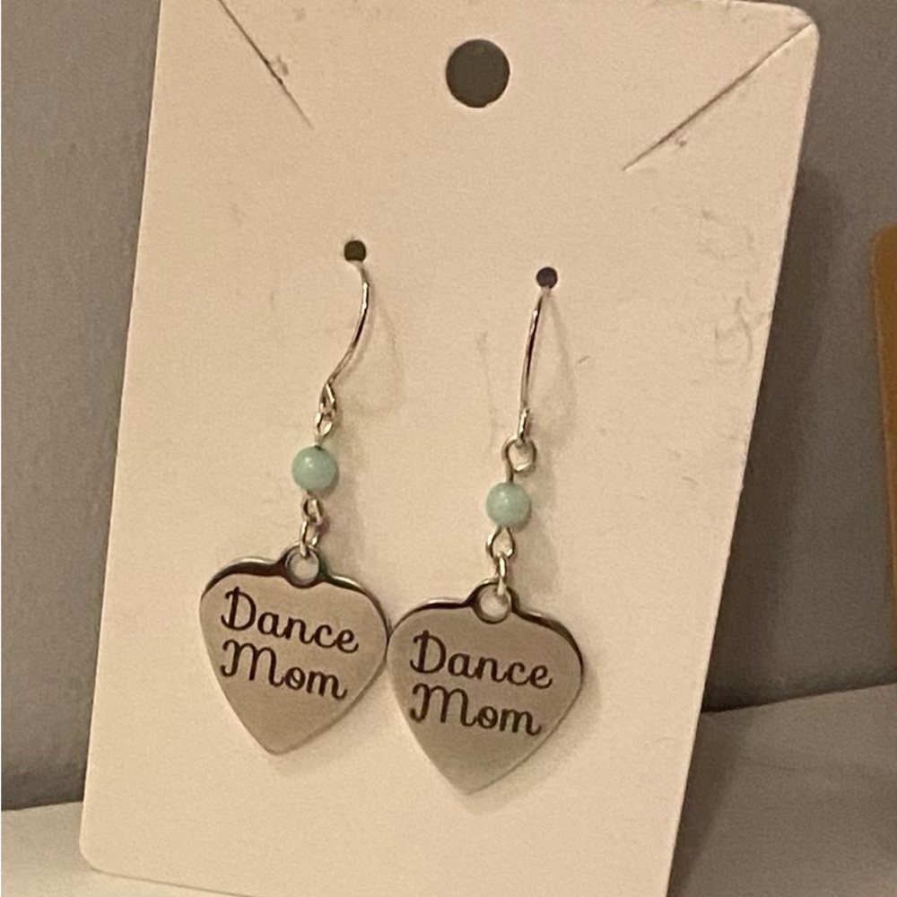New Dance Mom Amazonite crystal earrings
